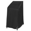 Modern Leisure Black Diamond Stackable/High Back Bar Chair Cover, Waterproof, 27 in. L x 27 in. W x 49 in. H, Black 3086